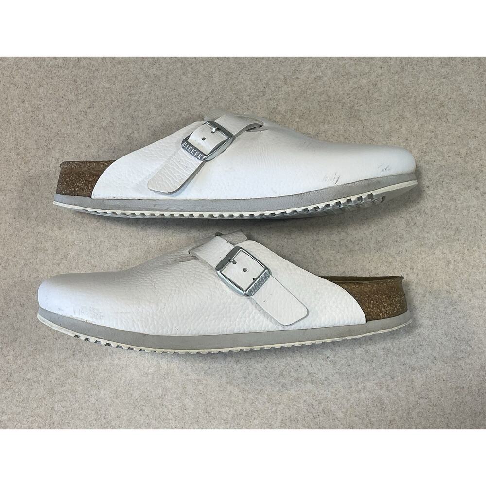 Birkenstock Boston Super Grip White Natural Leather Women’s Size 36/US 5-5.5 - Picture 6 of 14
